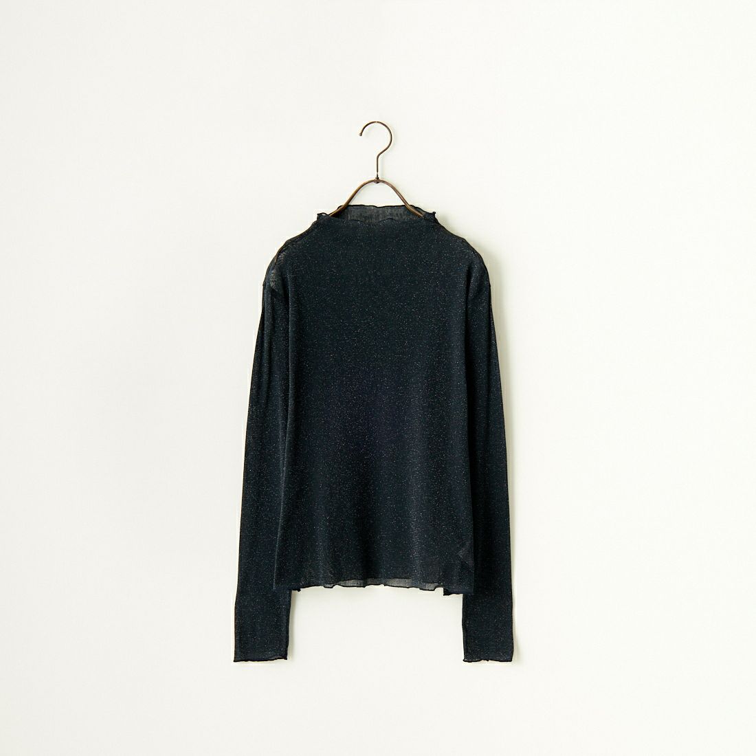 Jeans Factory Clothes [ジーンズファクトリークローズ] ハイネック シアーラメTシャツ [21241057] 076 ﾈｲﾋﾞｰ