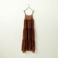 Jf Ready Made [ジェイエフレディメイド] チュールキャミワンピース [3011110] 040 ﾌﾞﾗｳﾝ