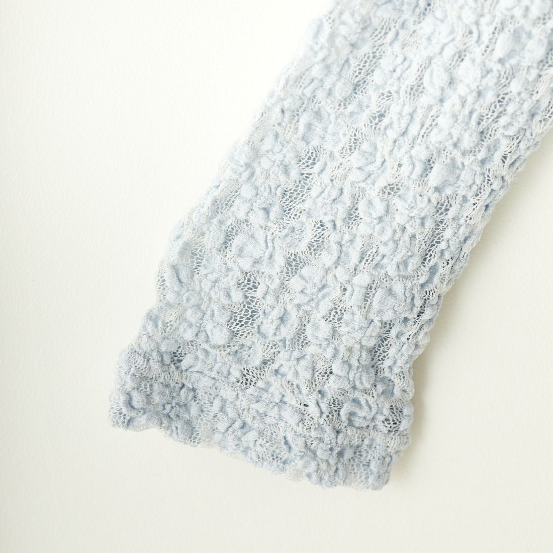 Jeans Factory Clothes [ジーンズファクトリークローズ] レース柄クルーネックシアーカットソー [21241058] 073 ｻｯｸｽ