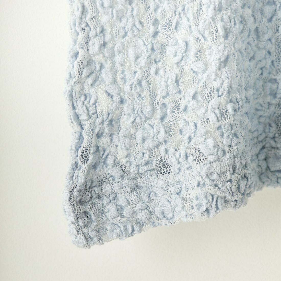 Jeans Factory Clothes [ジーンズファクトリークローズ] レース柄クルーネックシアーカットソー [21241058] 073 ｻｯｸｽ