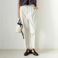 L/BEIGE&&モデル身長：167cm 着用サイズ：38&&