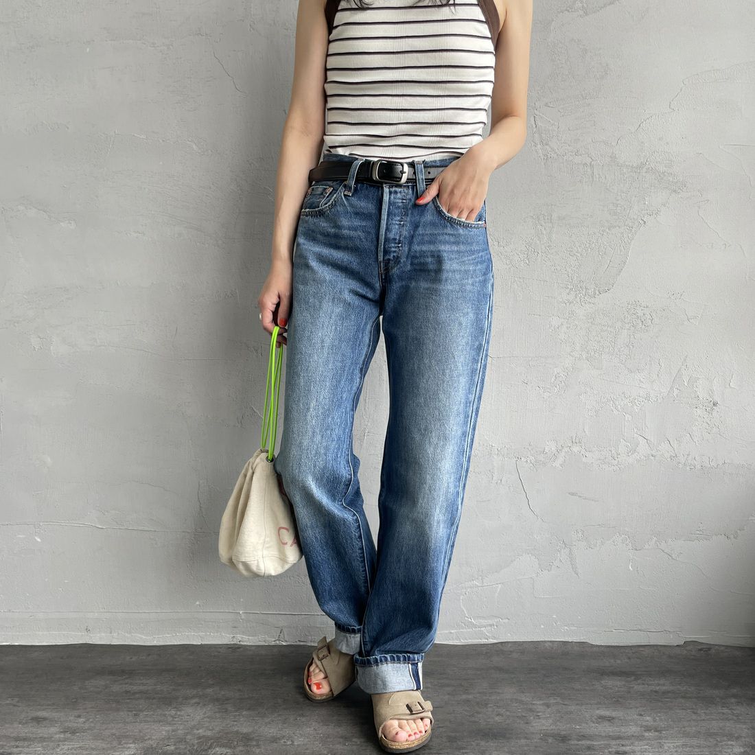 63 GET ON&&モデル身長：160cm 着用サイズ：24&&