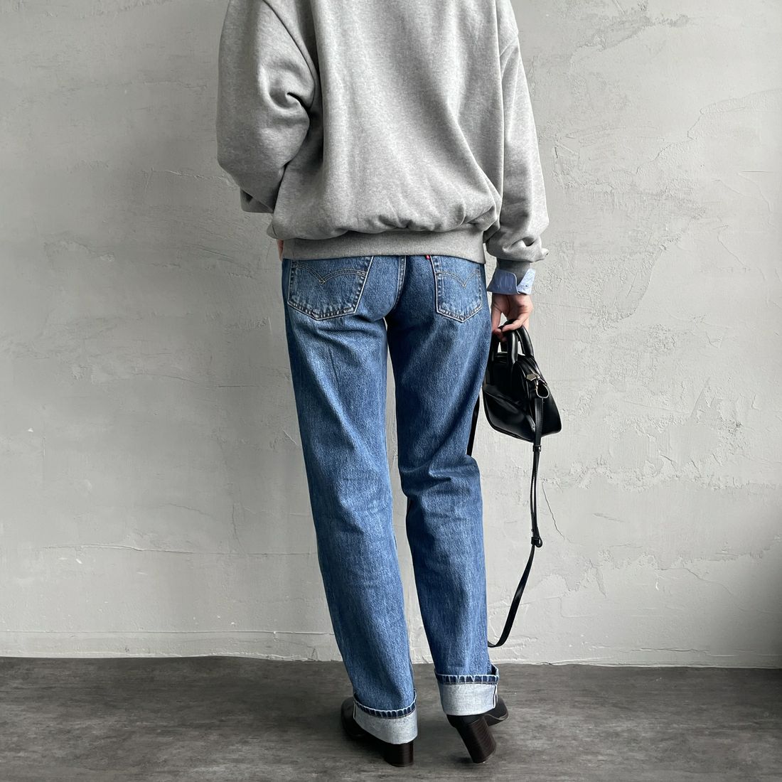 LEVI'S [リーバイス 90S 501デニム [A1959-00] 63 GET ON &&モデル身長：160cm 着用サイズ：25&&