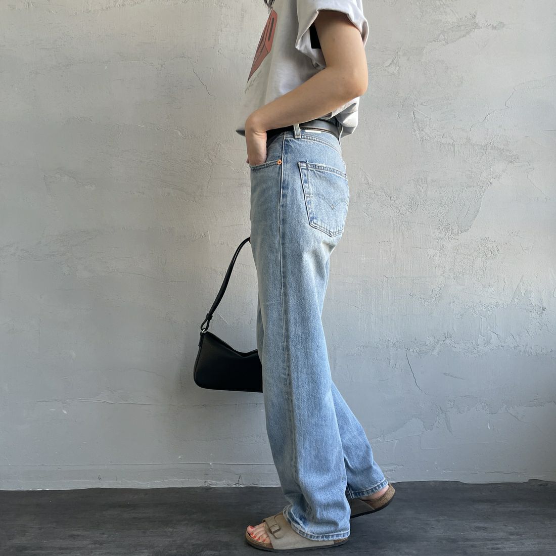 LEVI'S [リーバイス] 90S 501デニム [A1959-00] 50 PIECE O&&モデル身長：160cm 着用サイズ：25&&