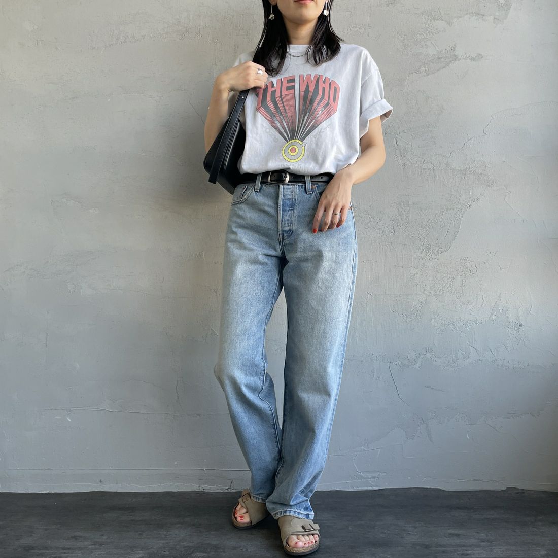 LEVI'S [リーバイス] 90S 501デニム [A1959-00] 50 PIECE O&&モデル身長：160cm 着用サイズ：25&&