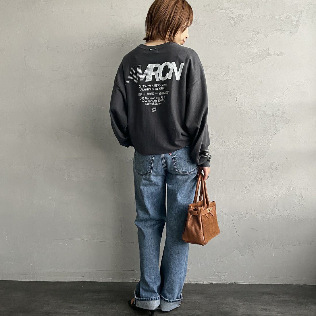 LEVI'S [リーバイス 90S 501デニム [A1959-00] 85 &&モデル身長：158cm 着用サイズ：26&&