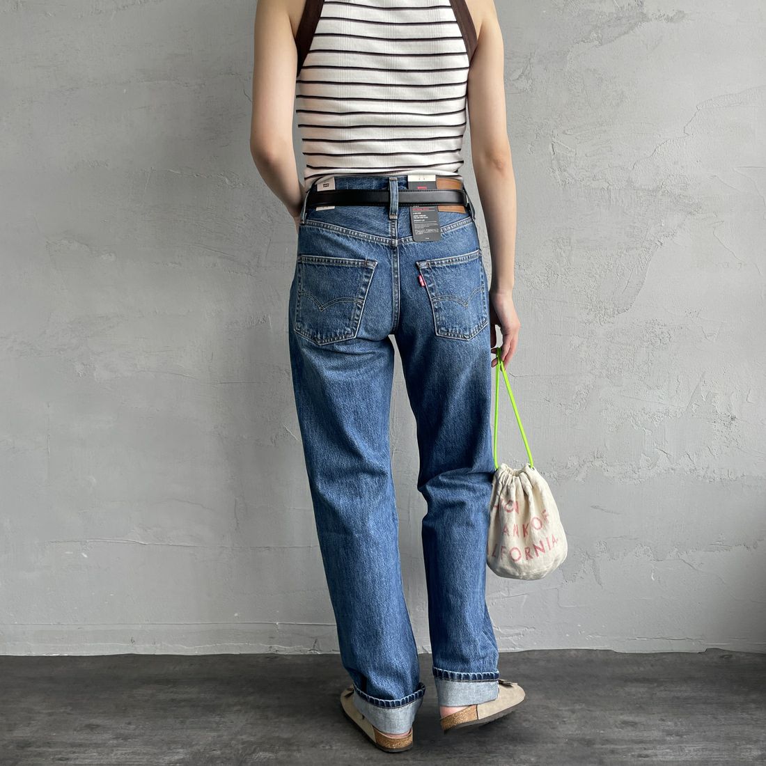 LEVI'S [リーバイス] 90S 501デニム [A1959-00] 63 GET ON&&モデル身長：160cm 着用サイズ：24&&