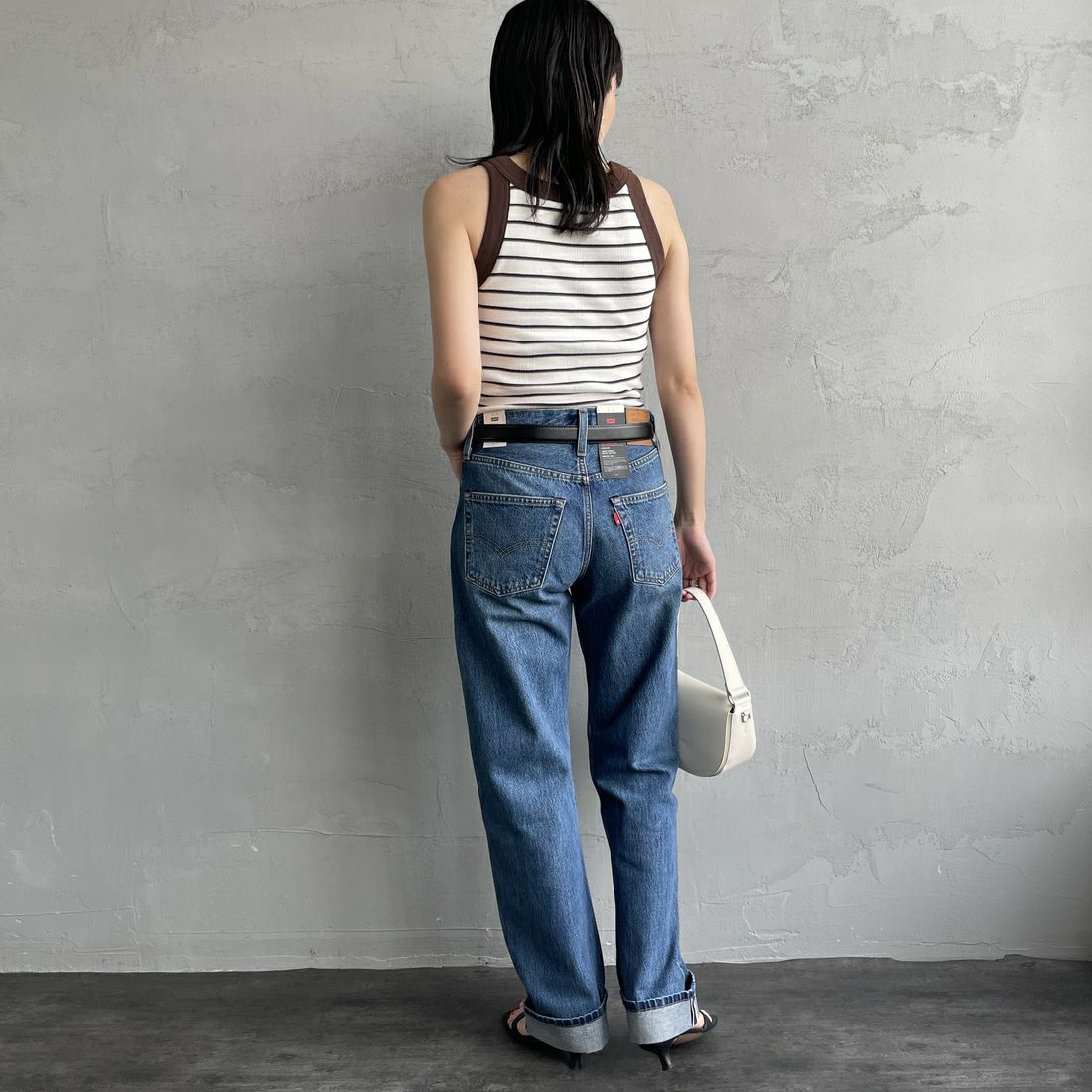 LEVI'S [リーバイス] 90S 501デニム [A1959-00] 63 GET ON&&モデル身長：160cm 着用サイズ：25&&