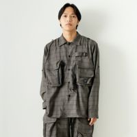 B GREY&&モデル身長：179cm 着用サイズ：XL&&