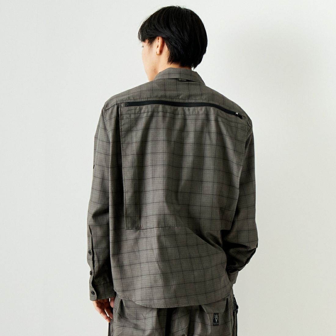 South2West8 [サウスツーウエストエイト] テンカラトラウトシャツ [OT471] B GREY &&モデル身長：179cm 着用サイズ：XL&&