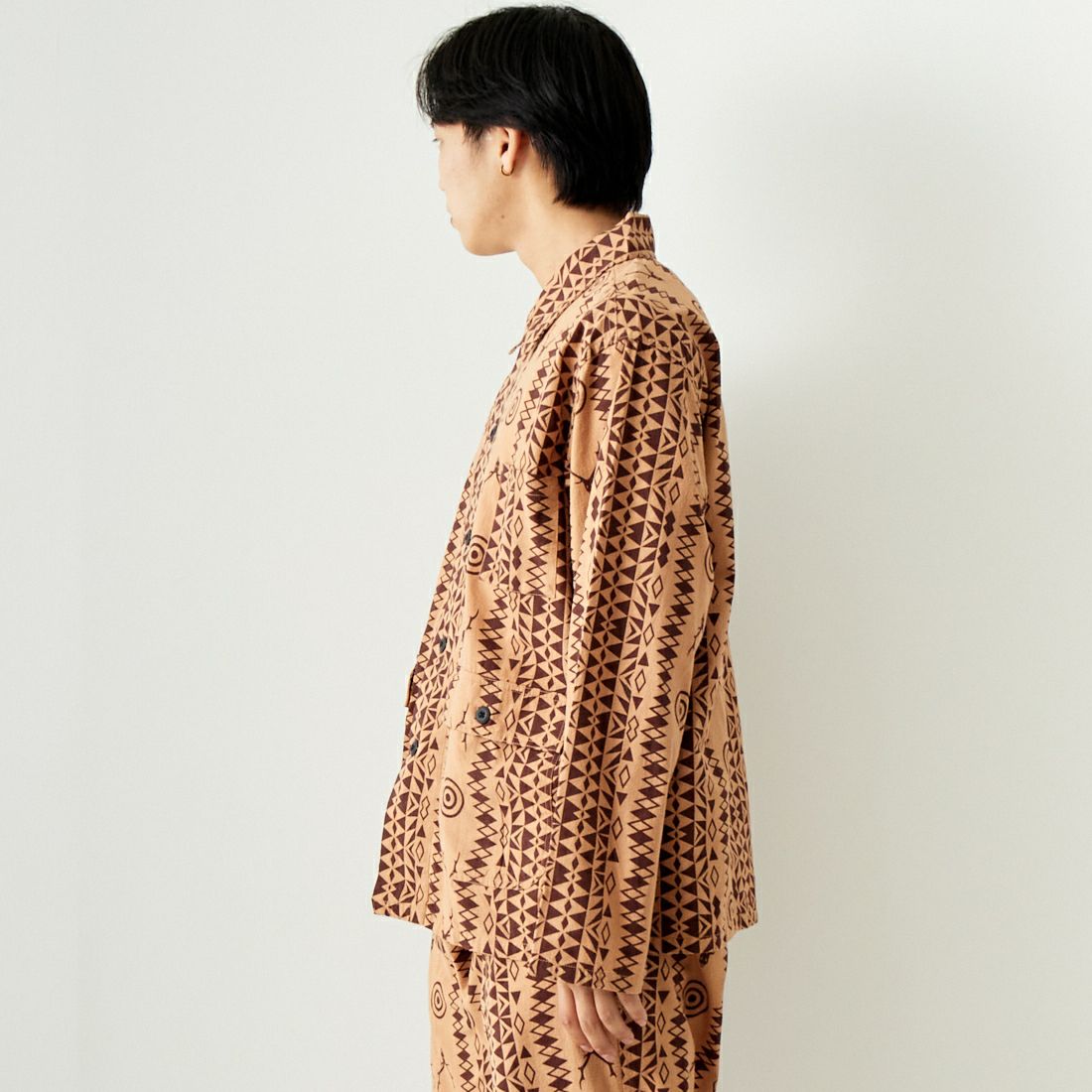 South2West8 [サウスツーウエストエイト] フランネル ハンティングシャツ [OT579] B SKULL&TA &&モデル身長：179cm 着用サイズ：M&&