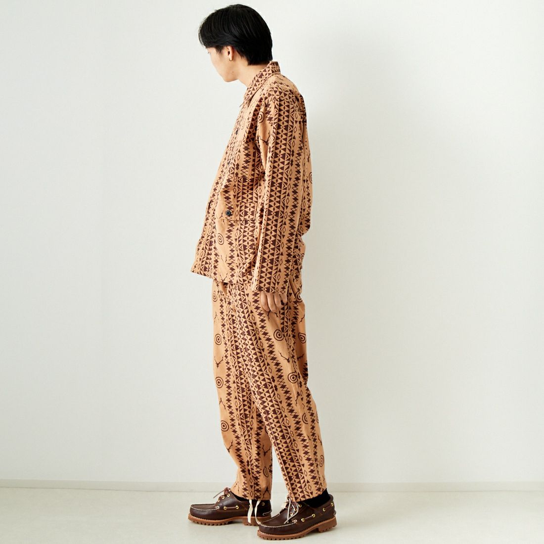 South2West8 [サウスツーウエストエイト] フランネル ハンティングシャツ [OT579] B SKULL&TA &&モデル身長：179cm 着用サイズ：M&&