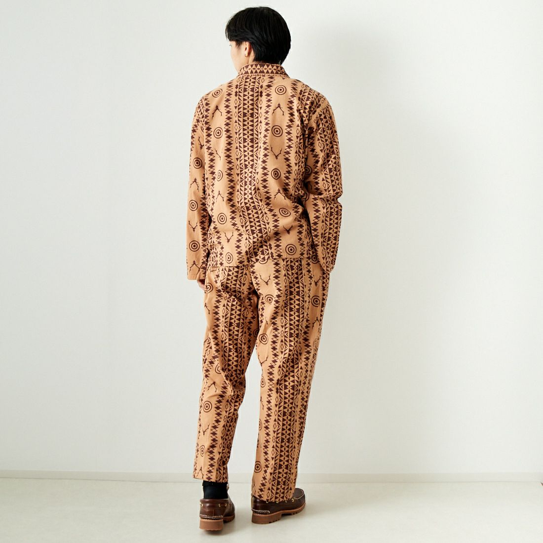 South2West8 [サウスツーウエストエイト] フランネル ハンティングシャツ [OT579] B SKULL&TA &&モデル身長：179cm 着用サイズ：M&&