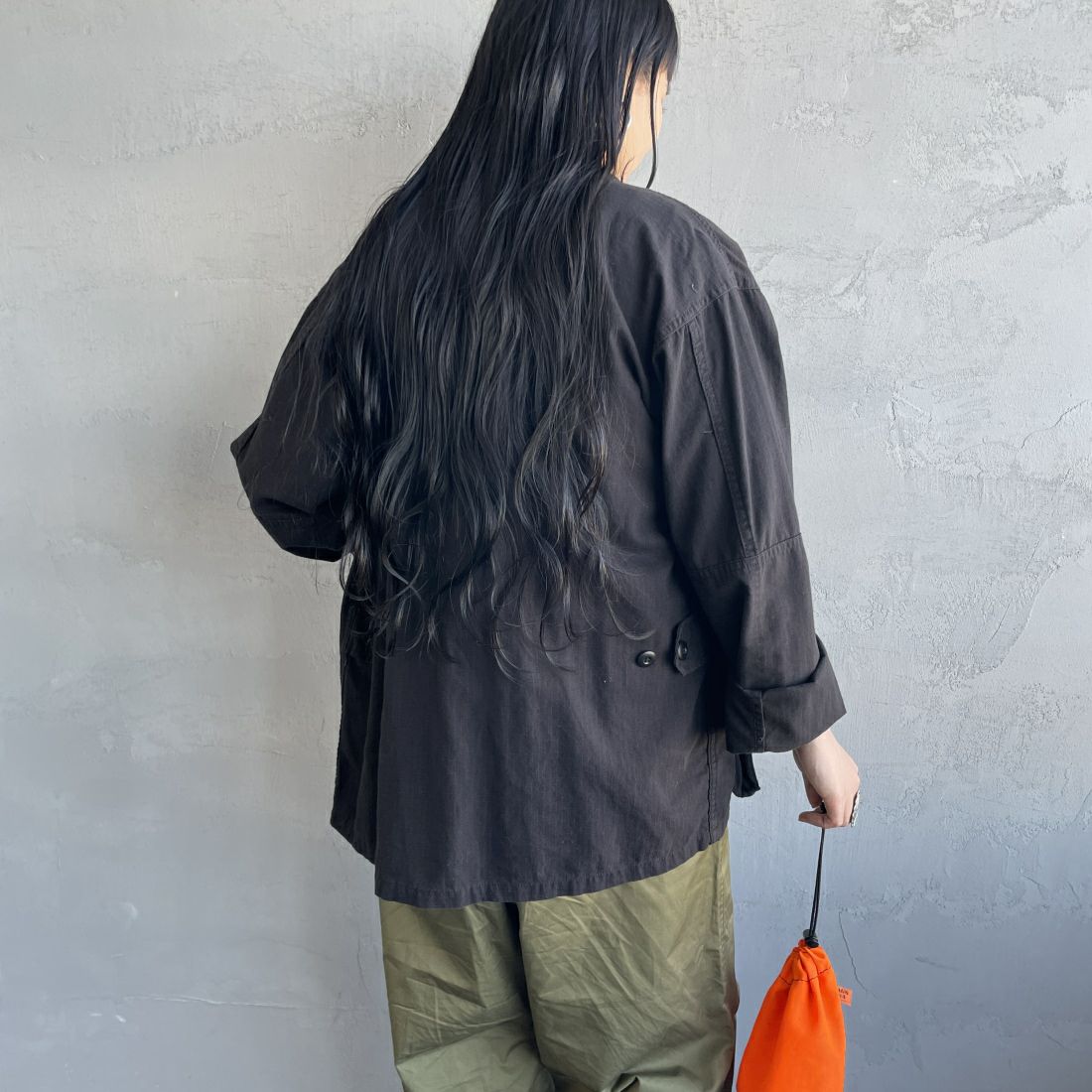 ROTHCO [ロスコ] BDU シャツジャケット [BDSH]BLACK&&モデル身長：156cm　着用サイズ：S&&