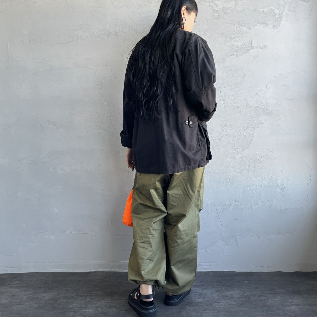 ROTHCO [ロスコ] BDU シャツジャケット [BDSH]BLACK&&モデル身長：156cm　着用サイズ：S&&