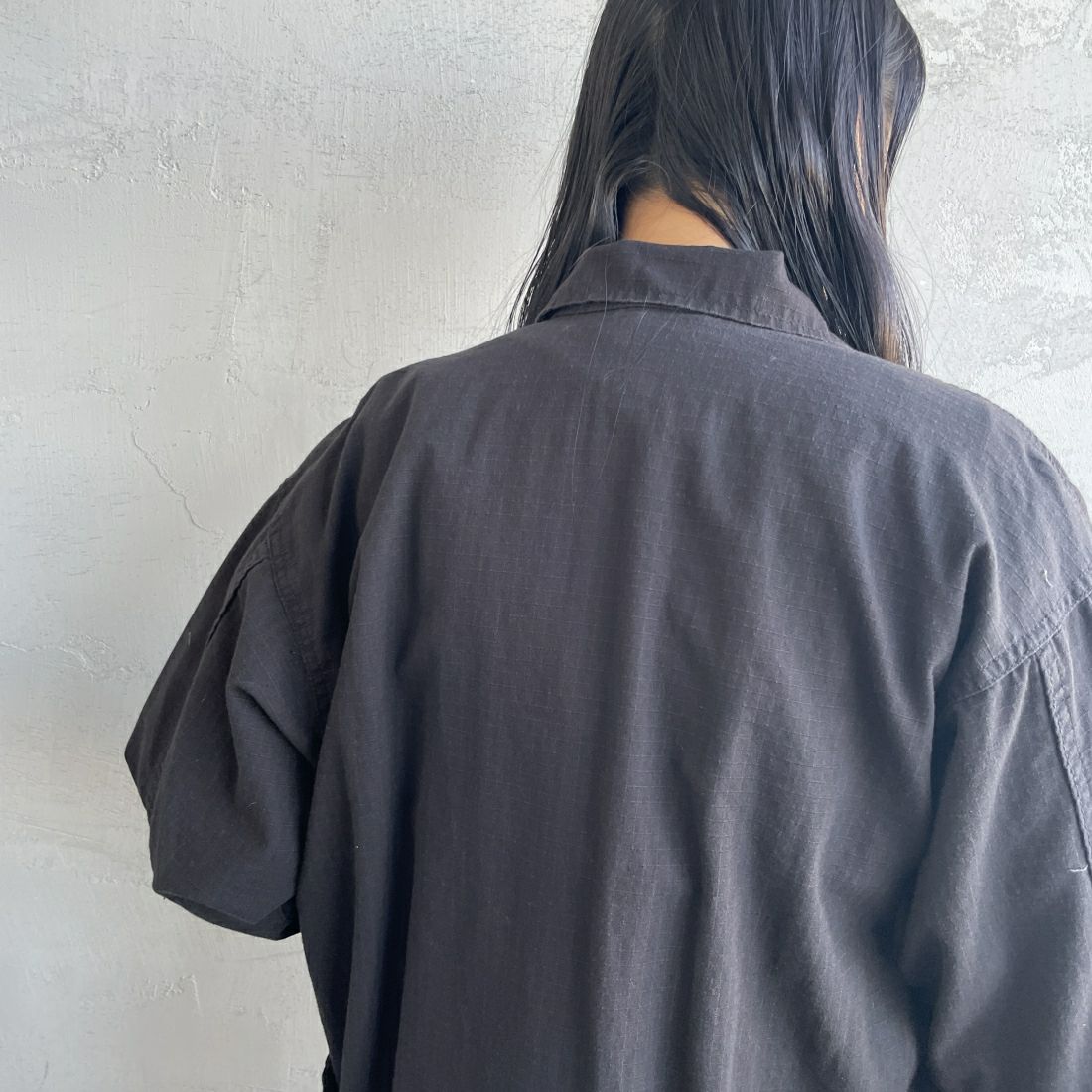ROTHCO [ロスコ] BDU シャツジャケット [BDSH]BLACK&&モデル身長：156cm　着用サイズ：S&&
