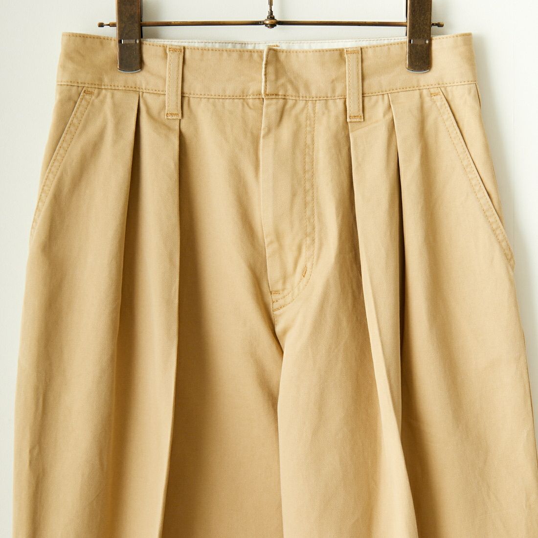 Jeans Factory Clothes [ジーンズファクトリークローズ] タックトラウザー [IN7-PT-4] BEIGE