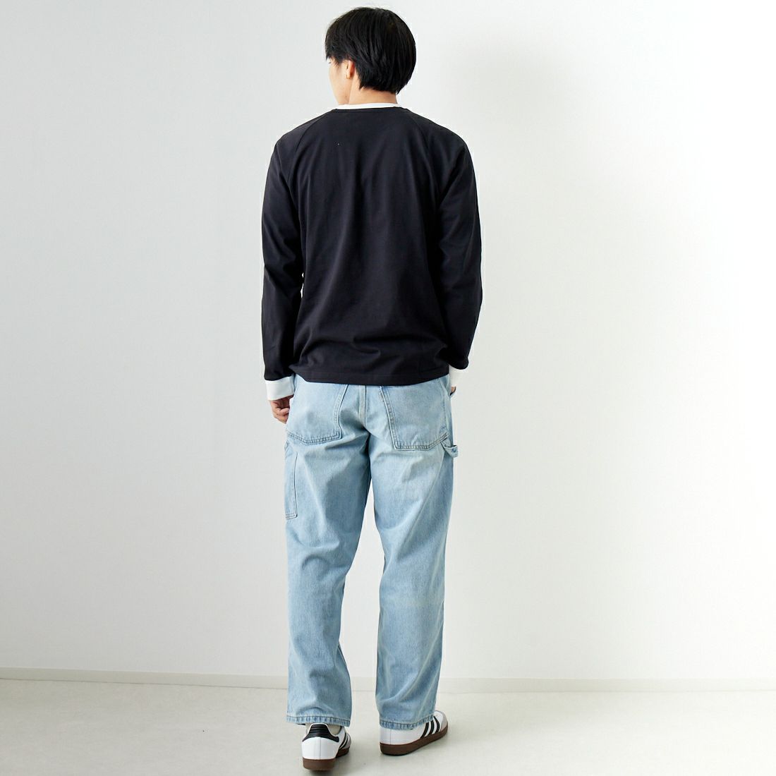 adidas Originals [アディダス オリジナルス] アディカラークラシックス スリーストライプス ロングスリーブTシャツ [BVB94] IA4877 &&モデル身長：179cm 着用サイズ：XL&&