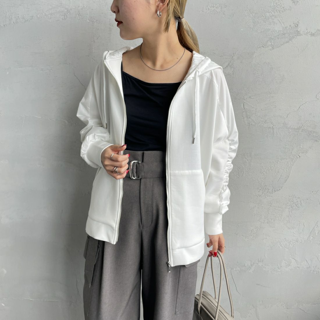 031 ｵﾌ&&モデル身長：156cm 着用サイズ：F&&