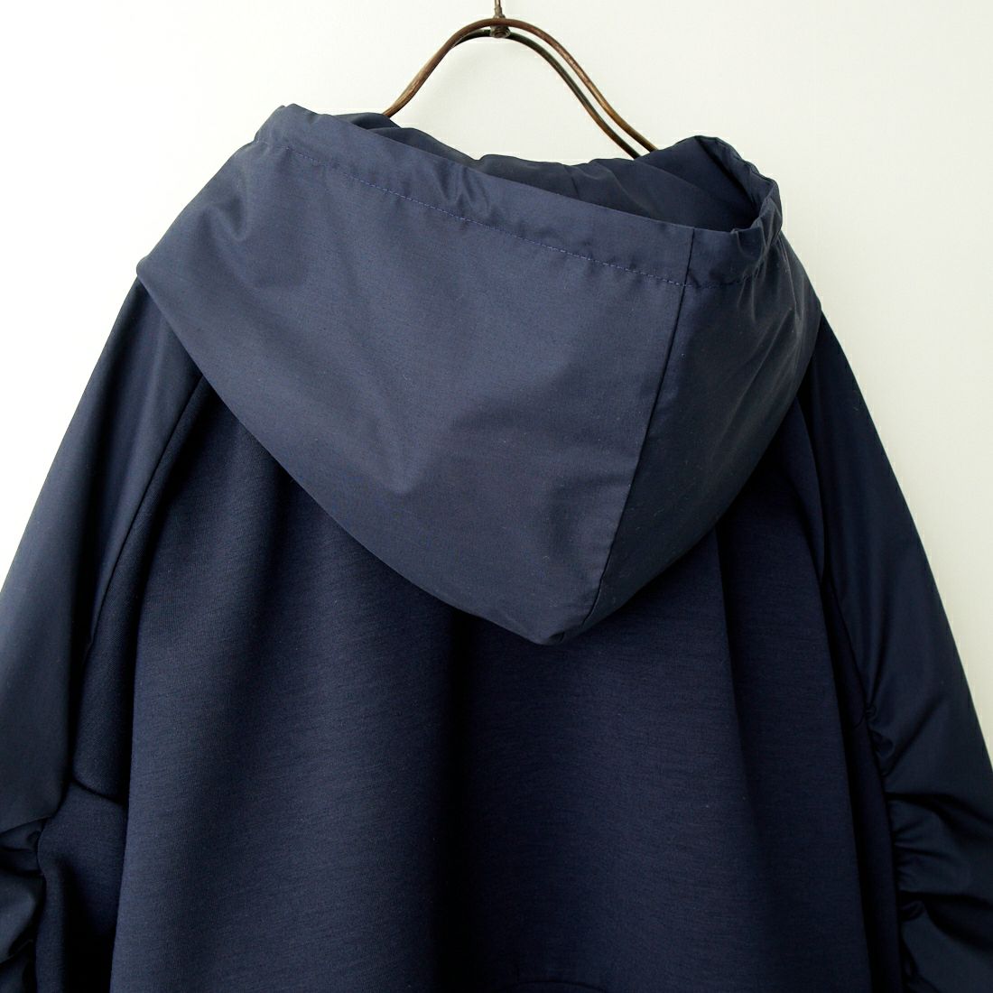 Jeans Factory Clothes [ジーンズファクトリークローズ] 異素材切り替え ボンディングパーカー [21241059] 076 ﾈｲﾋﾞｰ