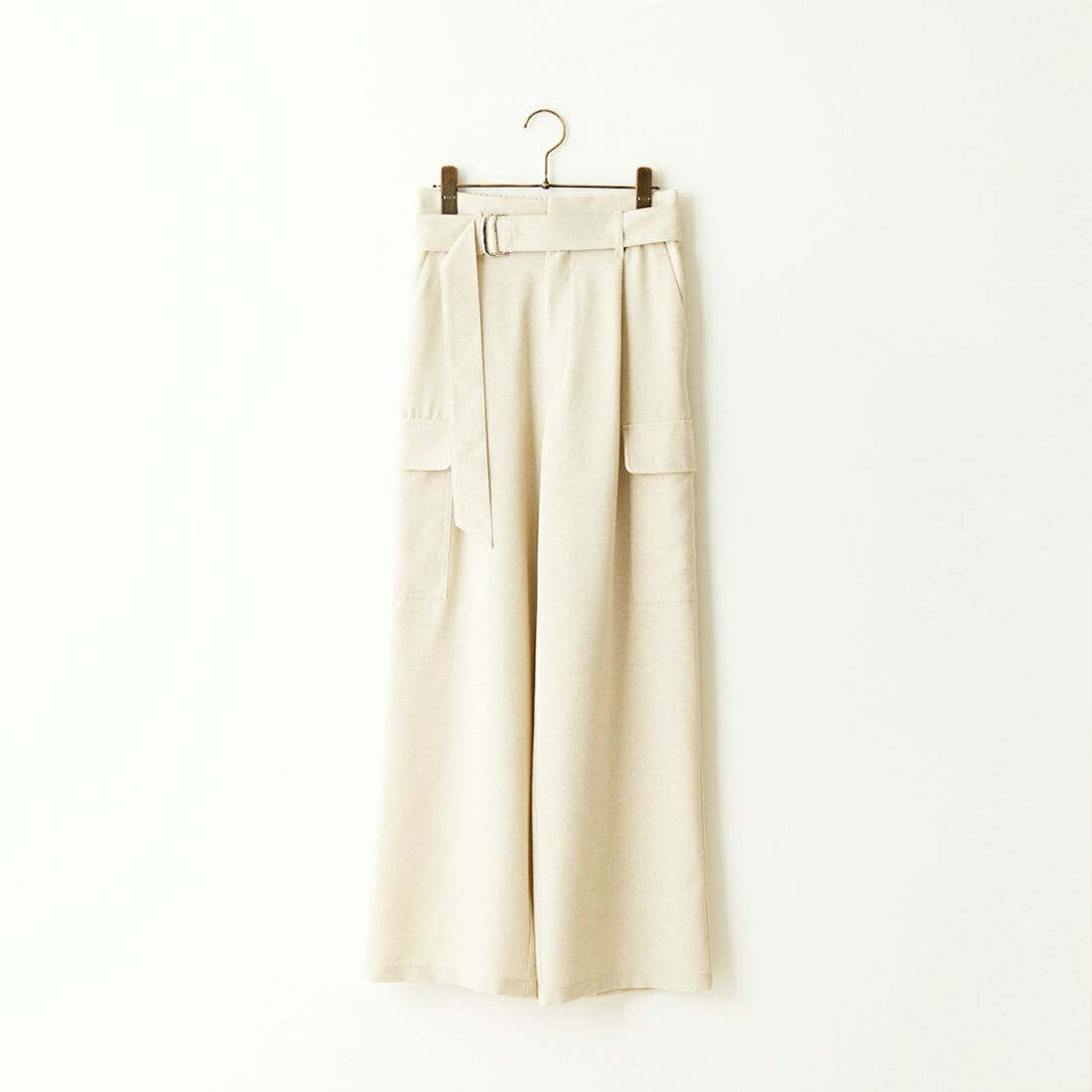 Jeans Factory Clothes [ジーンズファクトリークローズ] ベルト付き サイドカーゴポケットワイドパンツ [21241060] 032 ｴｸﾘｭ