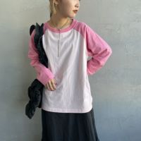 PINK&&モデル身長：156cm 着用サイズ：F&&