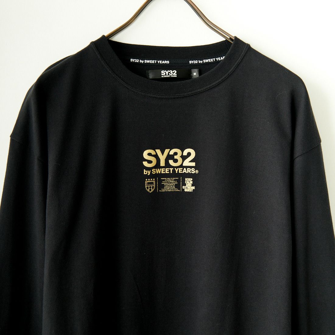 SY32 [エスワイサーティトゥ] ロゴプリント ロングスリーブTシャツ [14175J-W]