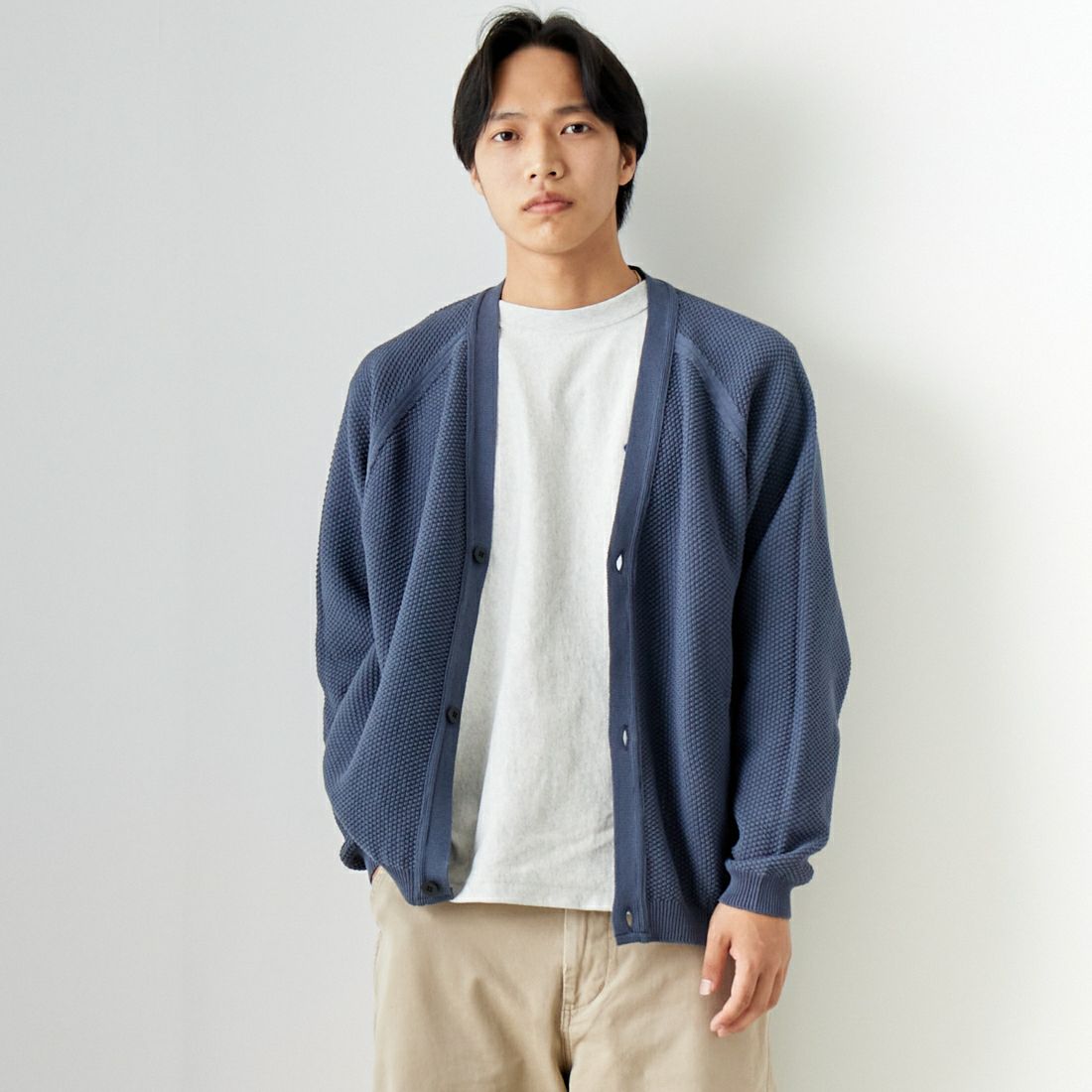 SLATE BLUE&&モデル身長：179cm 着用サイズ：48&&