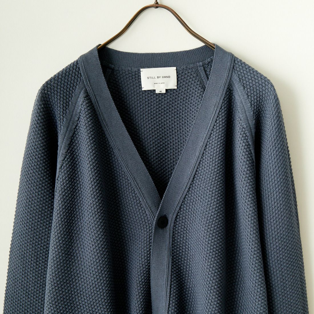 STILL BY HAND [スティルバイハンド] コットンカーディガン [KN03241] SLATE BLUE