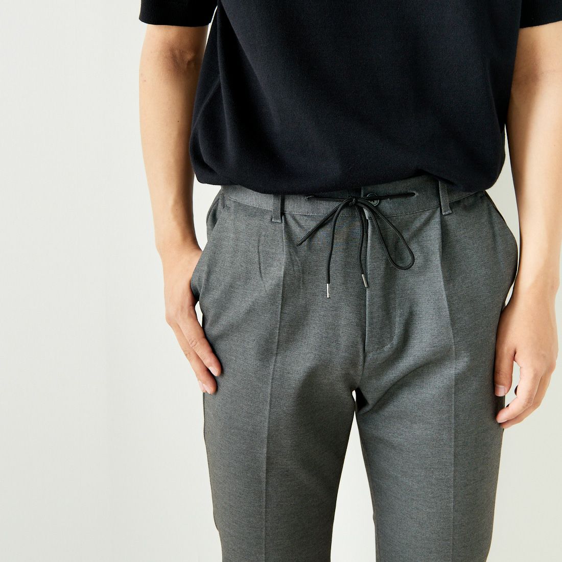 Jeans Factory Clothes [ジーンズファクトリークローズ] テックポンチ 1Pイージースラックス [JFC-242-017] 2 GRYﾒﾗﾝｼﾞ