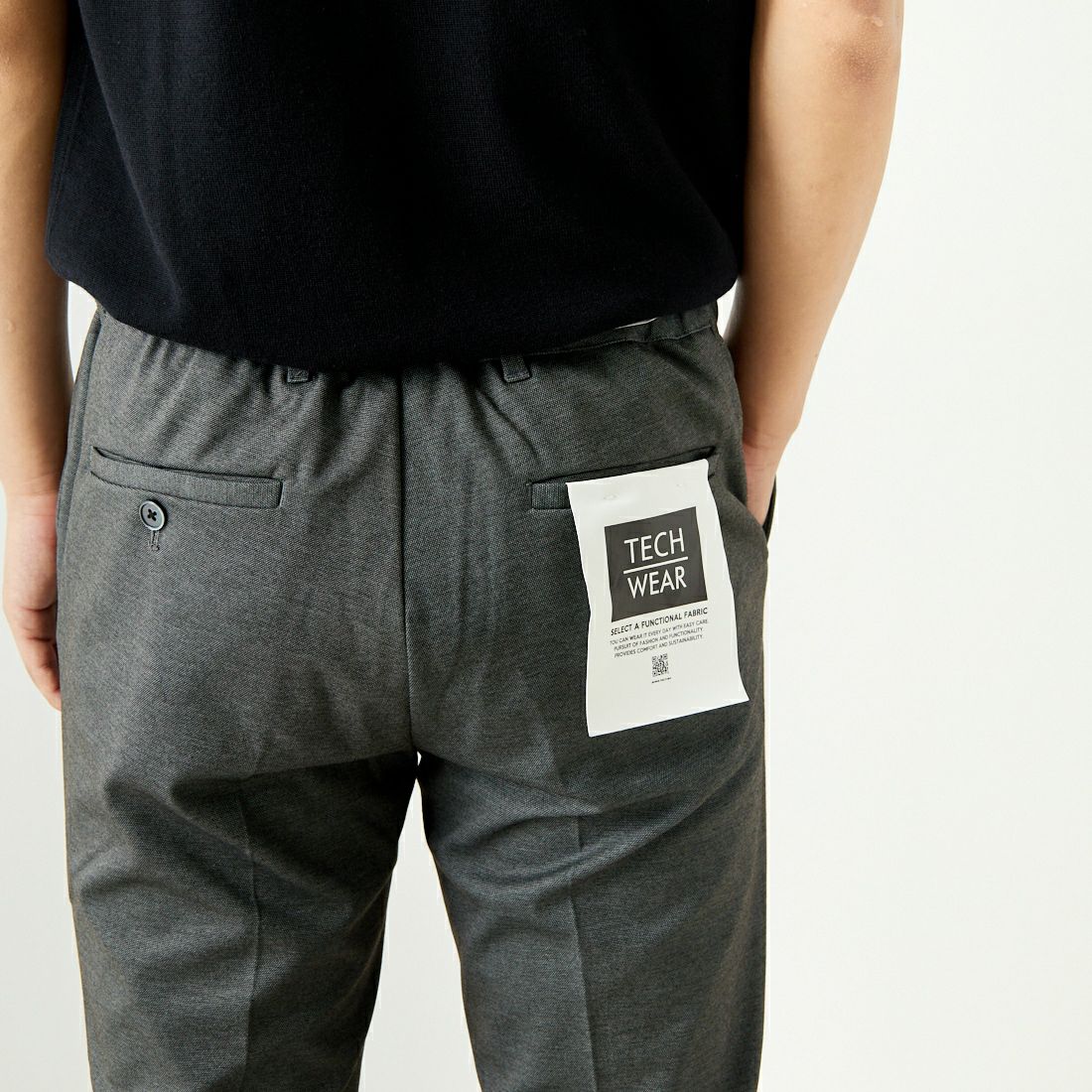 Jeans Factory Clothes [ジーンズファクトリークローズ] テックポンチ 1Pイージースラックス [JFC-242-017] 2 GRYﾒﾗﾝｼﾞ