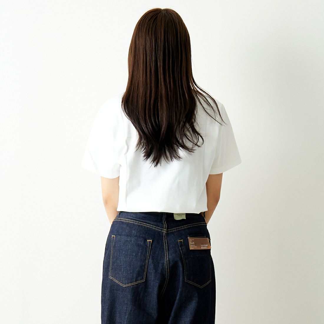A.P.C. [アー・ペー・セー] ポケットTシャツ [POCKET-EMB-T] 90 BLANC &&モデル身長：167cm 着用サイズ：XS&&