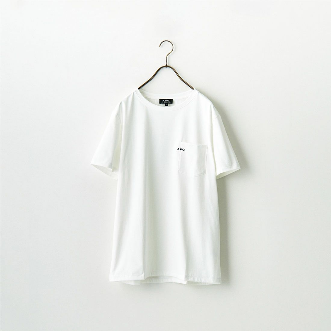 A.P.C. [アー・ペー・セー] ポケットTシャツ [POCKET-EMB-T] 90 BLANC
