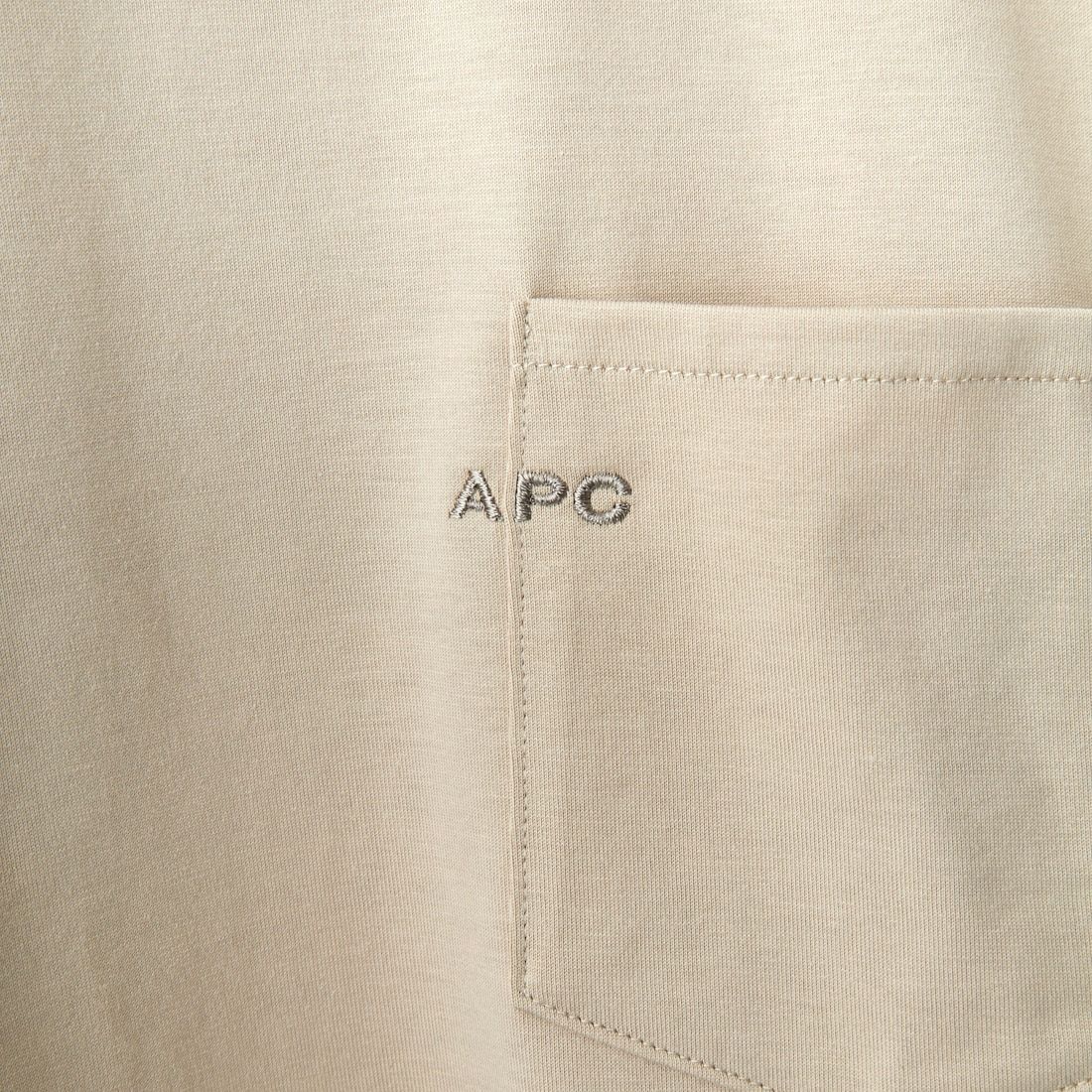 A.P.C. [アー・ペー・セー] ポケットTシャツ [POCKET-EMB-T] 81 BEIGE