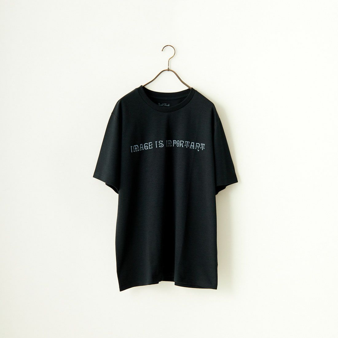 South2West8 [サウスツーウエストエイト] プリントクルーネックTシャツ [OT618] B BLACK