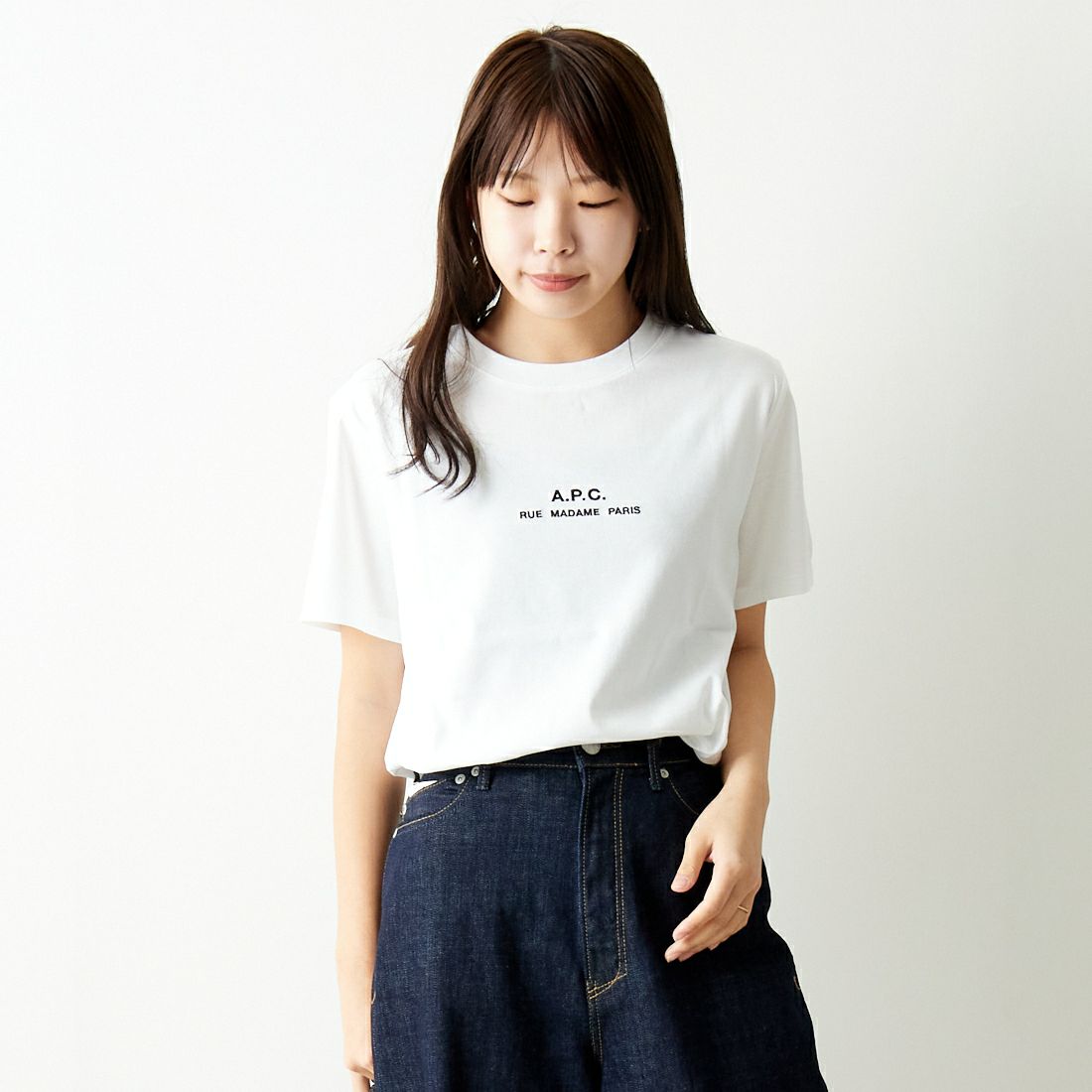 A.P.C. [アー・ペー・セー] RUE MADAMEプリントTシャツ [PETITE-RUE-MADAME]