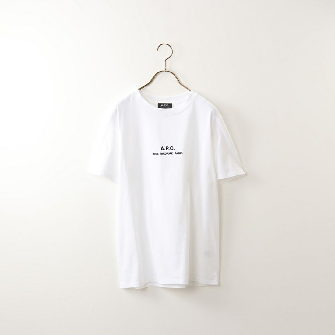 A.P.C. [アー・ペー・セー] RUE MADAMEプリントTシャツ [PETITE-RUE-MADAME] 90 BLANC