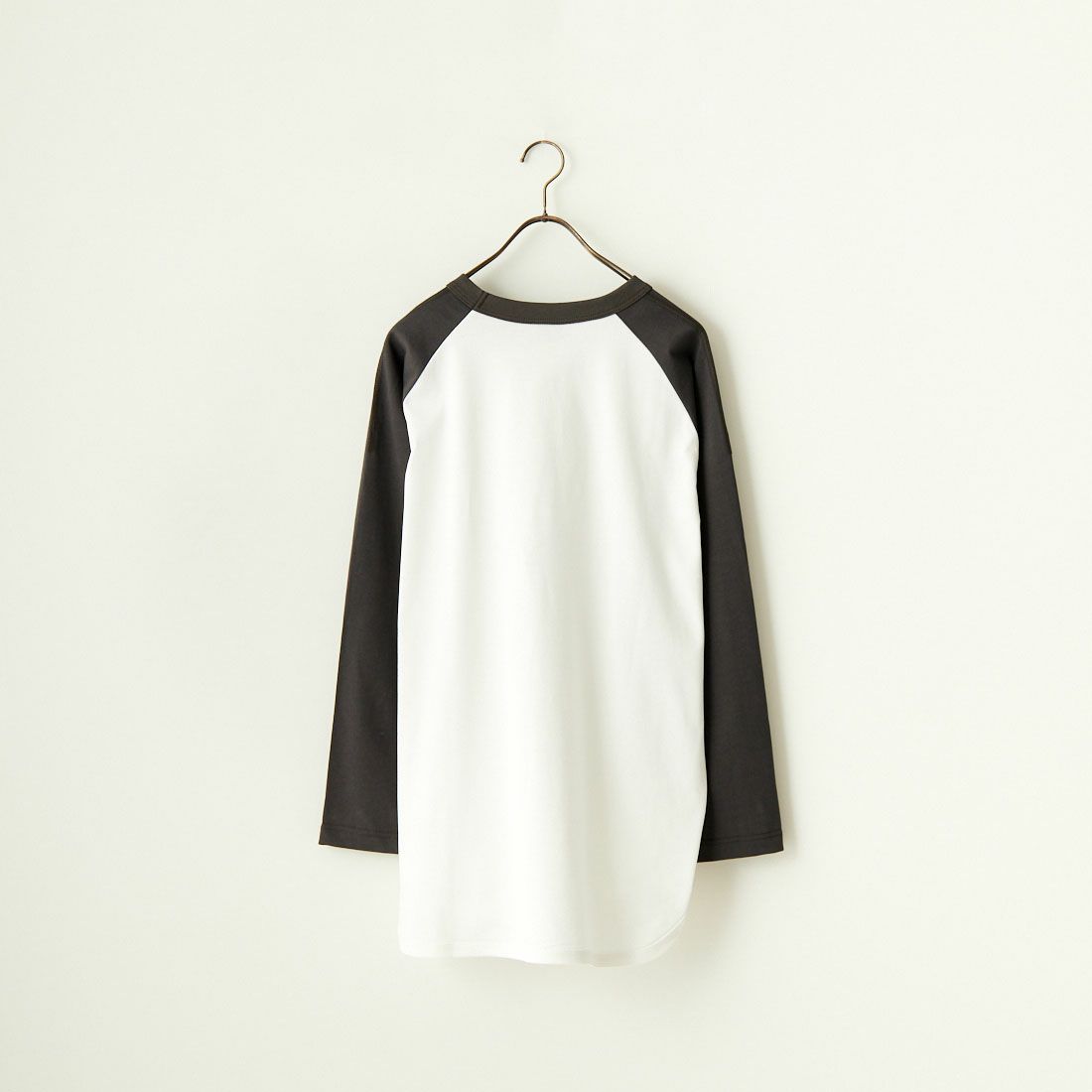 A VONTADE [アボンタージ] 2トーンラグランスリーブTシャツ [VTD-0615-CS] 1 WHT/CHAR