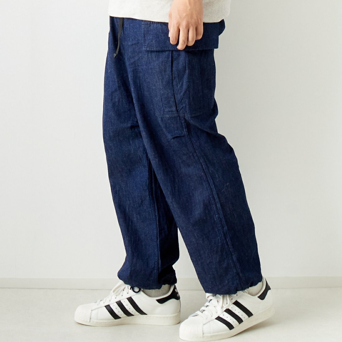 A VONTADE [アボンタージ] ジャングルファティーグ イージーパンツ [VTD-0492-PT] 11 INDIGO &&モデル身長：179cm 着用サイズ：M&&