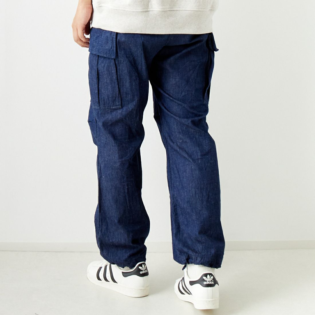 A VONTADE [アボンタージ] ジャングルファティーグ イージーパンツ [VTD-0492-PT] 11 INDIGO &&モデル身長：179cm 着用サイズ：M&&