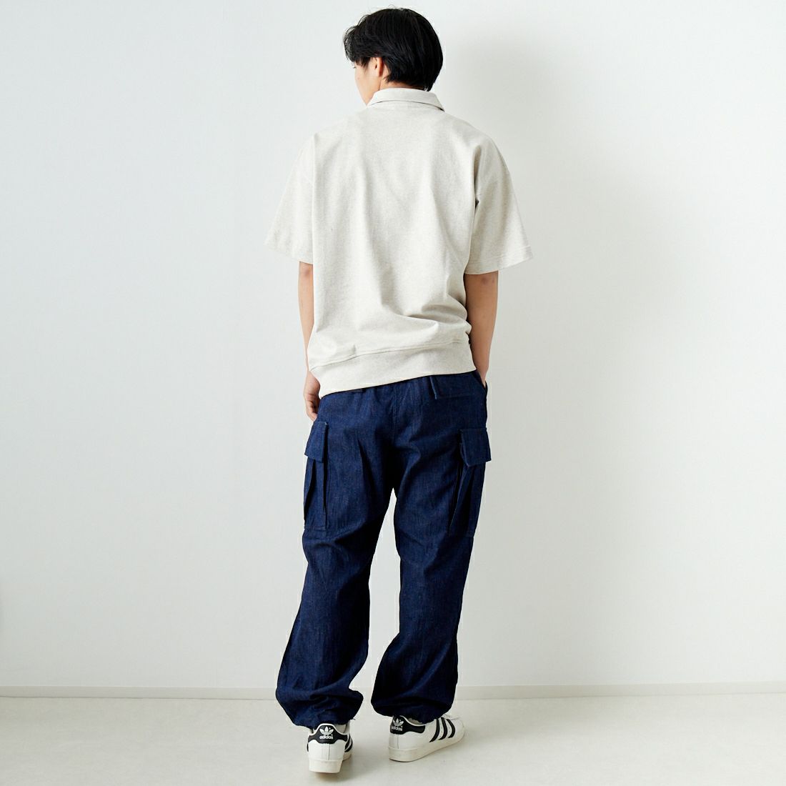 A VONTADE [アボンタージ] ジャングルファティーグ イージーパンツ [VTD-0492-PT] 11 INDIGO &&モデル身長：179cm 着用サイズ：M&&
