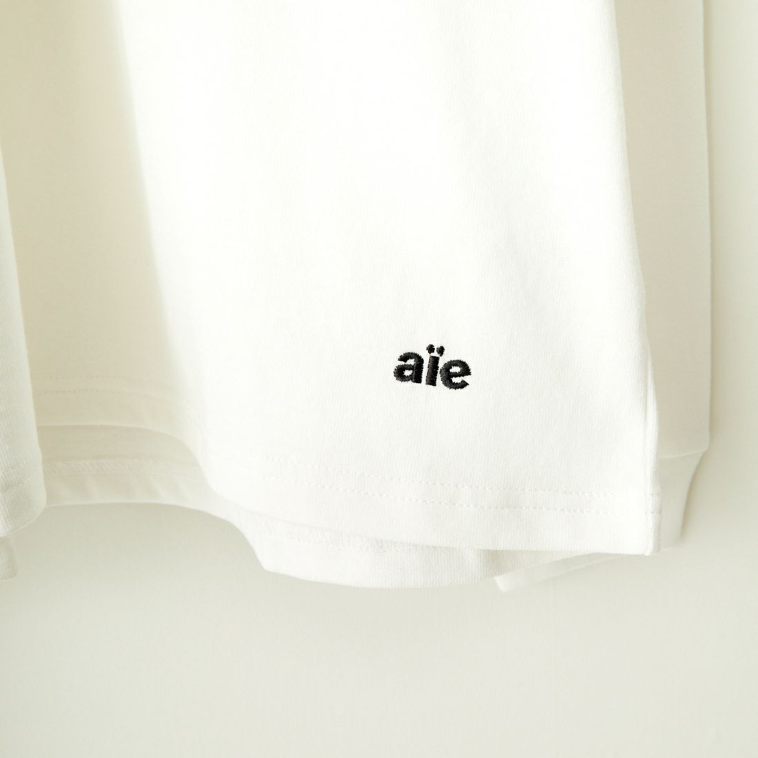 AiE [エーアイイー] モックネックTシャツ [OT745] A WHITE