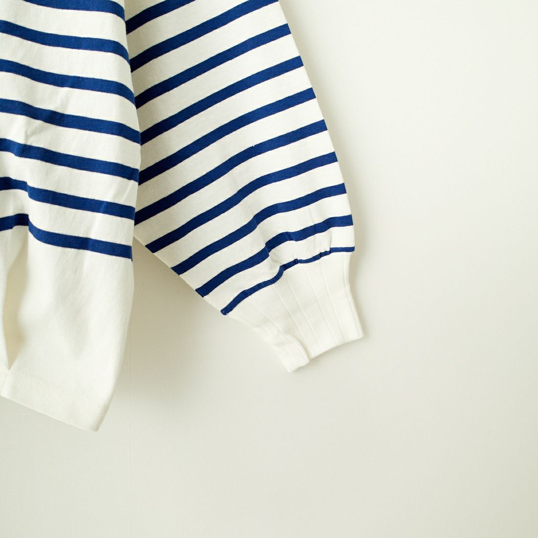 KHA:KI [カーキ] ヘムタックバスクシャツ [MIL24HCS3381] WHITE/BLUE