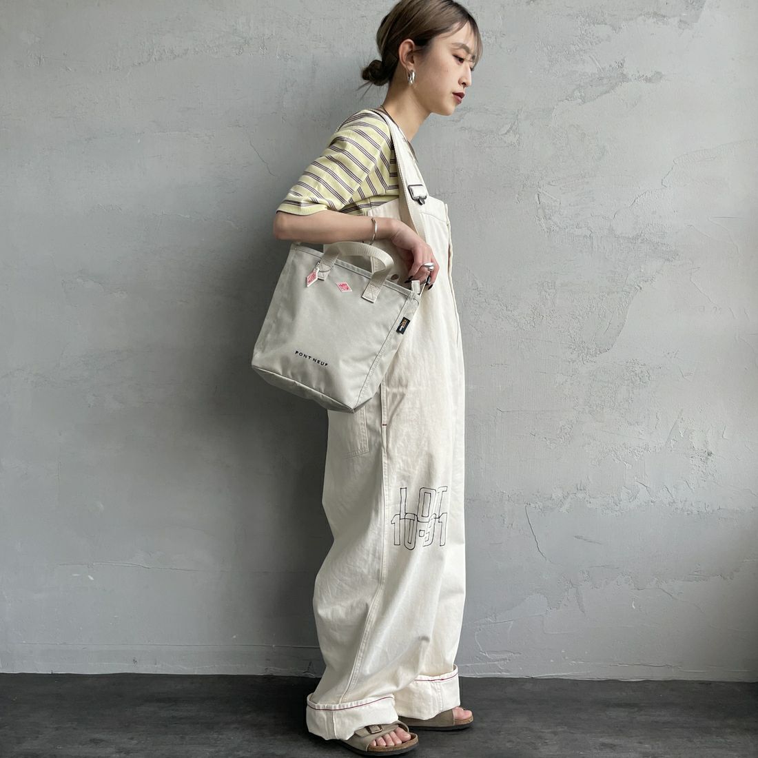 DANTON [ダントン] PONT NEUF コーデュラキャンバス 2WAYトートバッグ [PONT-NEUF] OYSTER WHT