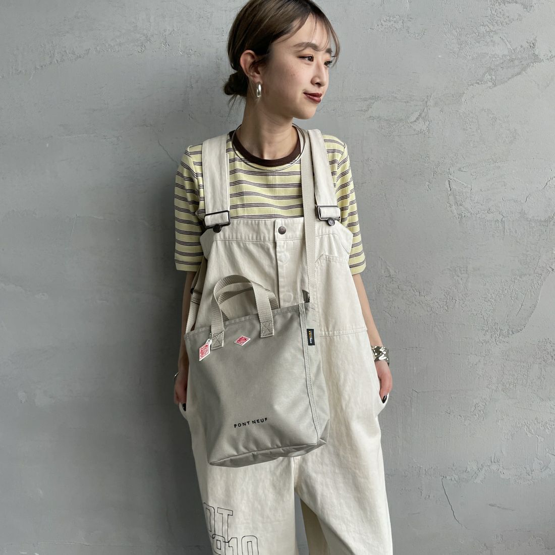 DANTON [ダントン] PONT NEUF コーデュラキャンバス 2WAYトートバッグ [PONT-NEUF] OYSTER WHT