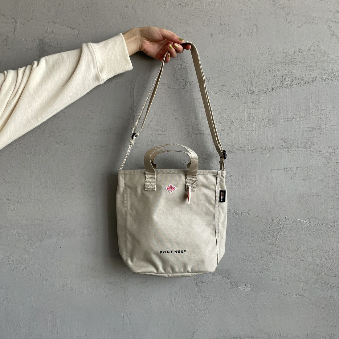 DANTON [ダントン] PONT NEUF コーデュラキャンバス 2WAYトートバッグ [PONT-NEUF] OYSTER WHT