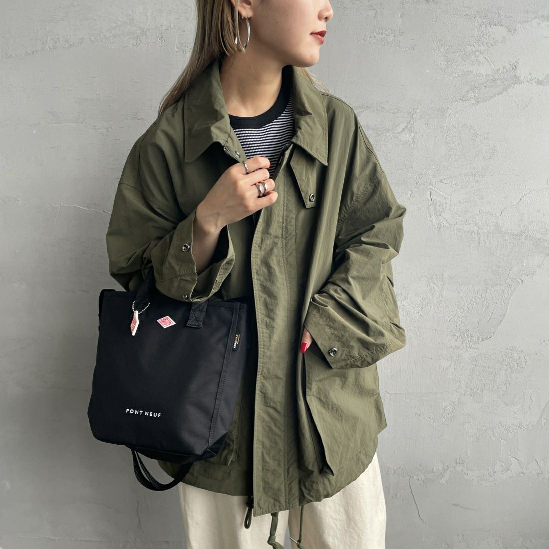DANTON [ダントン] PONT NEUF コーデュラキャンバス 2WAYトートバッグ [PONT-NEUF] BLACK