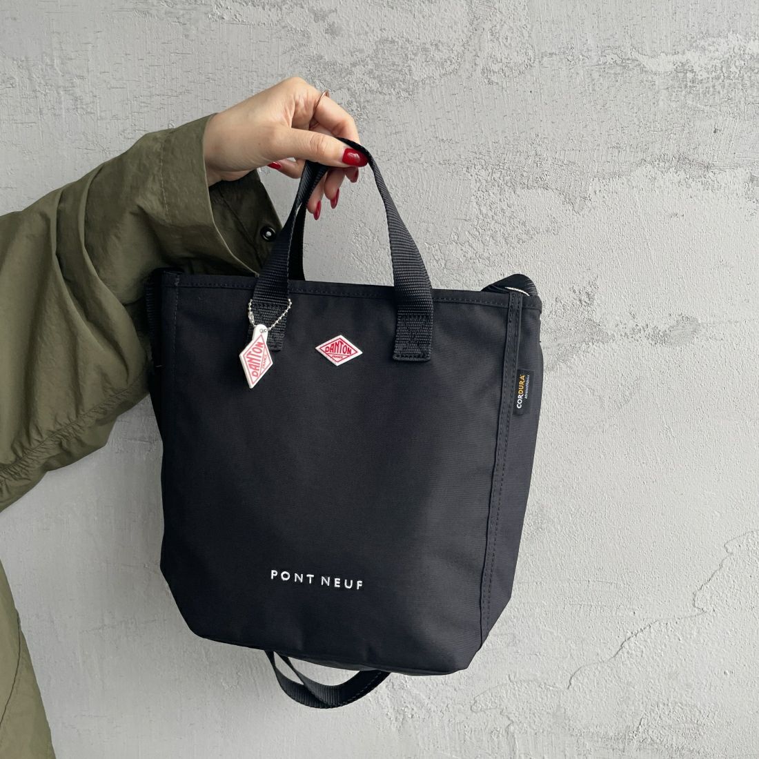 DANTON [ダントン] PONT NEUF コーデュラキャンバス 2WAYトートバッグ [PONT-NEUF] BLACK