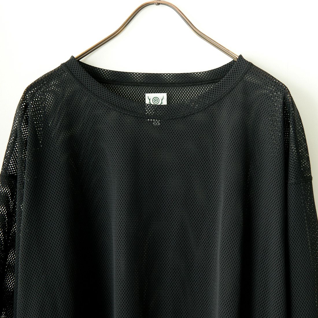 South2West8 [サウスツーウエストエイト] メッシュクルーネックシャツ [OT608] D BLACK