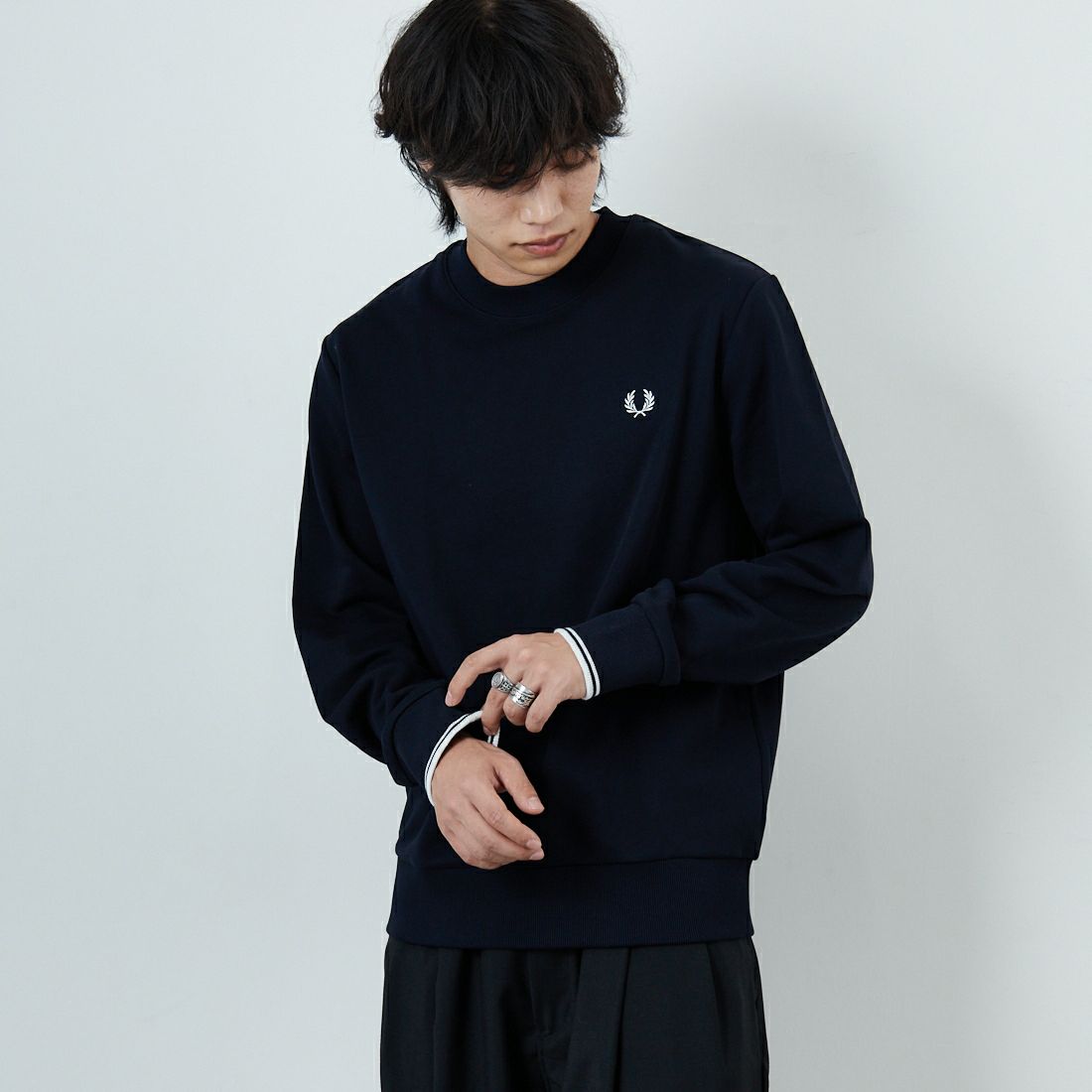 248 NAVY&&モデル身長：179cm 着用サイズ：L&&